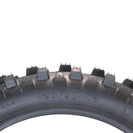 Hoosier Racing Tire 120/80-19 IMX30 C100 250, 450cc Dirt Bike Rear Tube Type Tire with Hoosier Keychain
