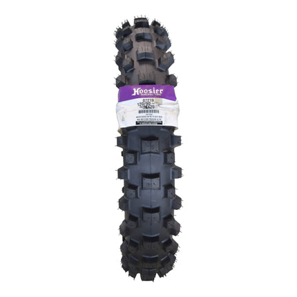 Hoosier Racing Tire 120/90-18 IMX20 C100  Dirt Bike Rear Tube Type Tire Ideal for 250, 450cc Bikes with Hoosier Keychain