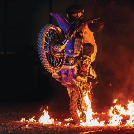 Hoosier Racing Tire 120/90-18 IMX20 C100  Dirt Bike Rear Tube Type Tire Ideal for 250, 450cc Bikes with Hoosier Keychain