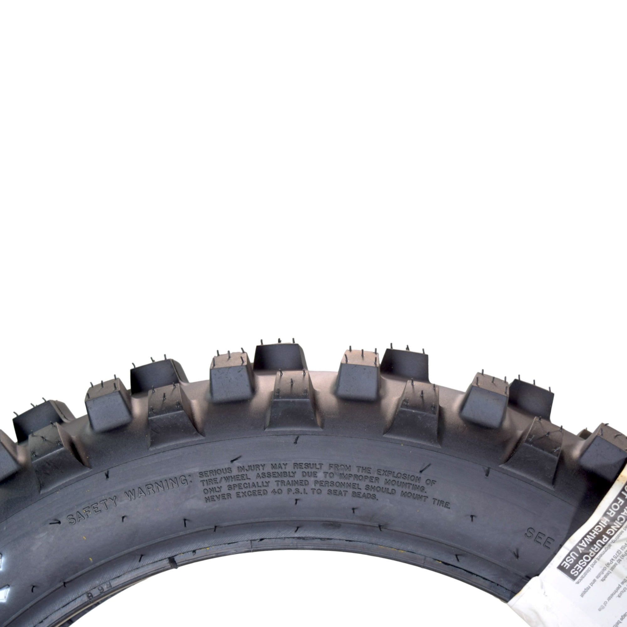 Hoosier Racing Tire 120/90-18 IMX25 C100 250, 450cc Dirt Bike Rear Tube Type Tire with Hoosier Keychain