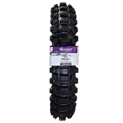 Hoosier Racing Tire 120/80-19 Spec HMX Dirt Bike Rear Tube Type Tire with Hoosier Keychain