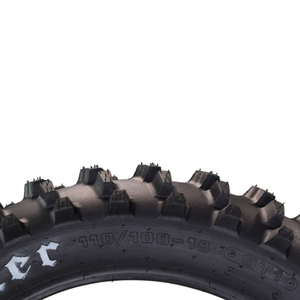 Hoosier Racing Tire 110/100-18 ST1 125, 250, 450cc Dirt Bike Rear Tube Type Tire with Hoosier Keychain