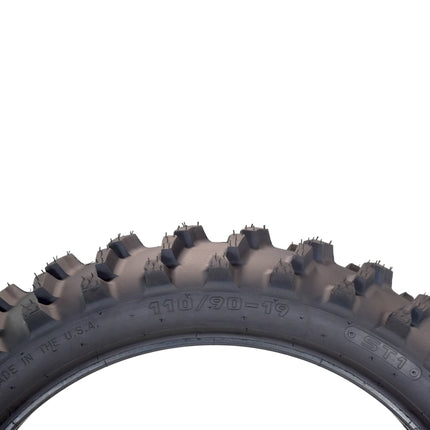 Hoosier Racing Tire 110/90-19 ST1 Dirt Bike Rear Tube Type Tire Ideal for 125, 250, 450cc Bikes with Hoosier Keychain