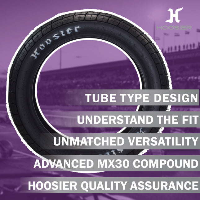 Hoosier Racing Tire 140/80-19 FT40 Flat Track Dirt Bike Rear Tube Type Tire with Hoosier Keychain
