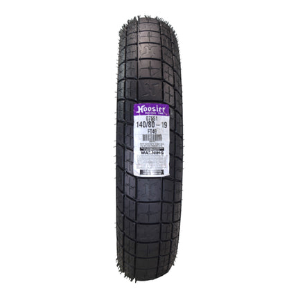 Hoosier Racing Tire 140/80-19 FT40 Flat Track Dirt Bike Rear Tube Type Tire with Hoosier Keychain