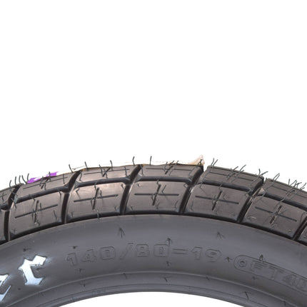 Hoosier Racing Tire 140/80-19 FT40 Flat Track Dirt Bike Rear Tube Type Tire with Hoosier Keychain