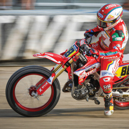 Hoosier Racing Tire 140/80-19 FT40 Flat Track Dirt Bike Rear Tube Type Tire with Hoosier Keychain