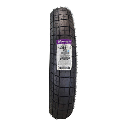 Hoosier Racing Tire 140/80-19 FT50 Flat Track Dirt Bike Rear Tube Type Tire with Hoosier Keychain