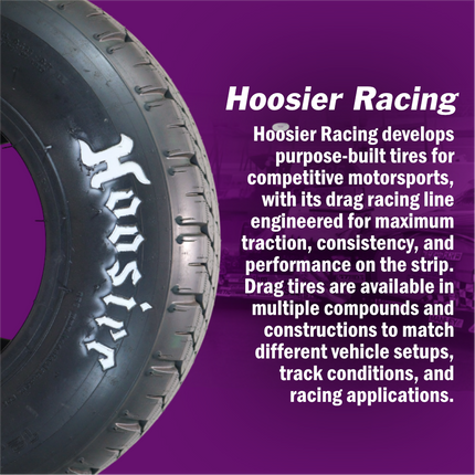 Hoosier 11970D50A Dirt Oval Treaded Kart Tire - 12.0/9.0-6 D50A Compound Bias-Ply Tire Designed for Quarter Midgets and Go-Karts  Includes Collector Miniature Tire Keychain (2 Pack)