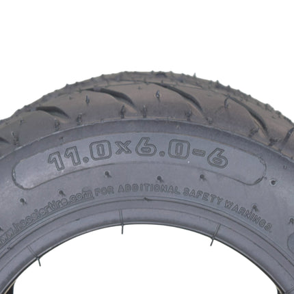 Hoosier 11.0x6.0-6 Treaded Tire (12930EB1) for Electric One Wheel Hoverboards, Skateboards, MonoRide, & Unicycles; Fits Onewheel + XR, Onewheel +, Original Onewheel, & S Series Models (6.0/11.0-6)