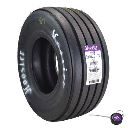 Hoosier 3 Wheeler Front Tire 21.0X6.0-10 Rib - 16105T20 for ATV Tire & Off-Road Racing with Hoosier Keychain