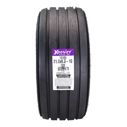 Hoosier 3 Wheeler Front Tire 21.0X6.0-10 Rib - 16105T20 for ATV Tire & Off-Road Racing with Hoosier Keychain