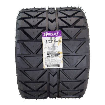 Hoosier Flat Track & TT (Tourist Trophy) Tire 18.0X11.0-10 - 16110T10 for ATV Tire & Off-Road Racing with Hoosier Keychain (2 Pk)