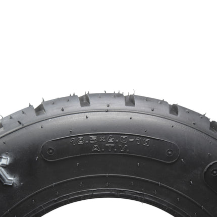 Hoosier Flat Track & TT ATV Tire Set with (2) 18.5x6.0-10 - 16130T10 Front and (2) 18.0X11.0-10 - 16110T10 Rear for Off-Road Racing with Hoosier Keychain (4-Pack)