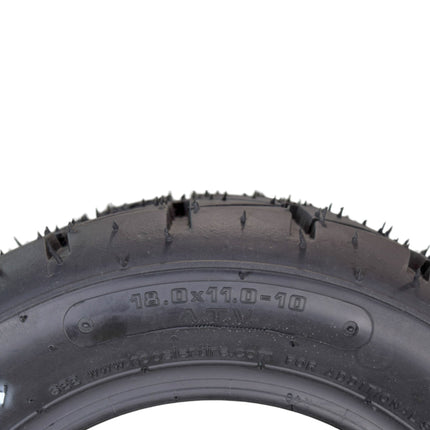 Hoosier Flat Track & TT ATV Tire Set with (2) 18.5x6.0-10 - 16130T10 Front and (2) 18.0X11.0-10 - 16110T10 Rear for Off-Road Racing with Hoosier Keychain (4-Pack)