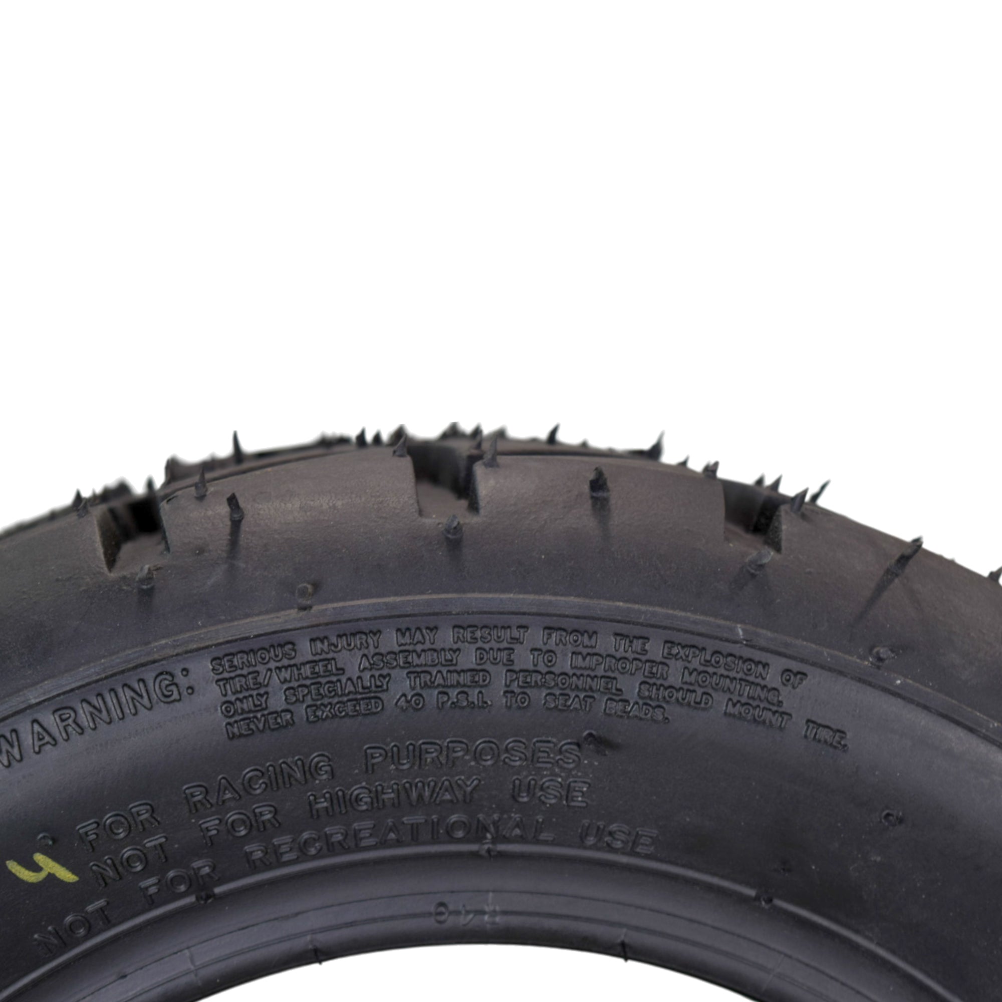 Hoosier Flat Track & TT ATV Tire Set with (2) 18.5x6.0-10 - 16130T10 Front and (2) 18.0X11.0-10 - 16110T10 Rear for Off-Road Racing with Hoosier Keychain (4-Pack)