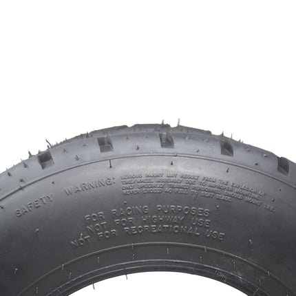 Hoosier Flat Track & TT ATV Tire Set with (2) 18.5x6.0-10 - 16130T10 Front & (2) 18.0X10.0-10 16115RD20 Rear - for Off-Road Racing with Hoosier Keychain (4-Pack)