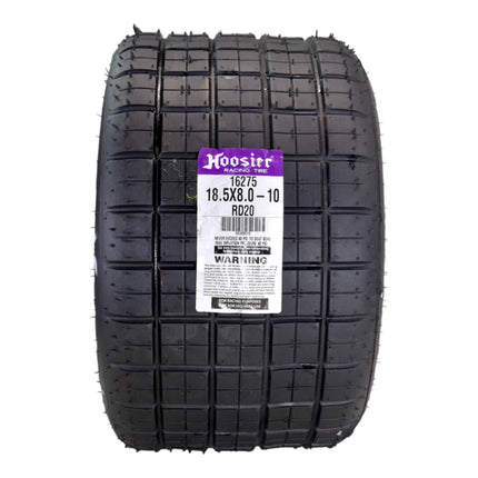 Hoosier Flat Track & TT (Tourist Trophy) Tire 18.5X8.0-10 CB - 16275RD20 for ATV Tire & Off-Road Racing with Hoosier Keychain (2 Pk)