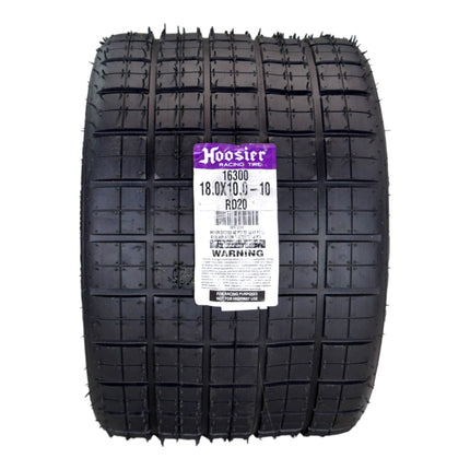 Hoosier Flat Track & TT (Tourist Trophy) Tire 18.0X10.0-10 CB - 16300RD20 for ATV Tire & Off-Road Racing with Hoosier Keychain
