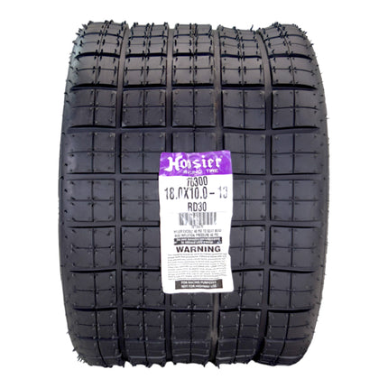 Hoosier Flat Track & TT (Tourist Trophy) Tire 18.0X10.0-10 CB - 16300RD30 for ATV Tire & Off-Road Racing with Hoosier Keychain (2 Pk)