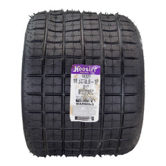 Hoosier Flat Track & TT (Tourist Trophy) Tire 18.5X10.0-10 CB - 16325D10 for ATV Tire & Off-Road Racing with Hoosier Keychain (2 Pk)