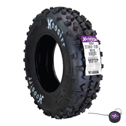 Hoosier ATV MX Front Tire 20.5X6.0-10 16600MX150 for Motocross Off-Road Racing with Hoosier Keychain