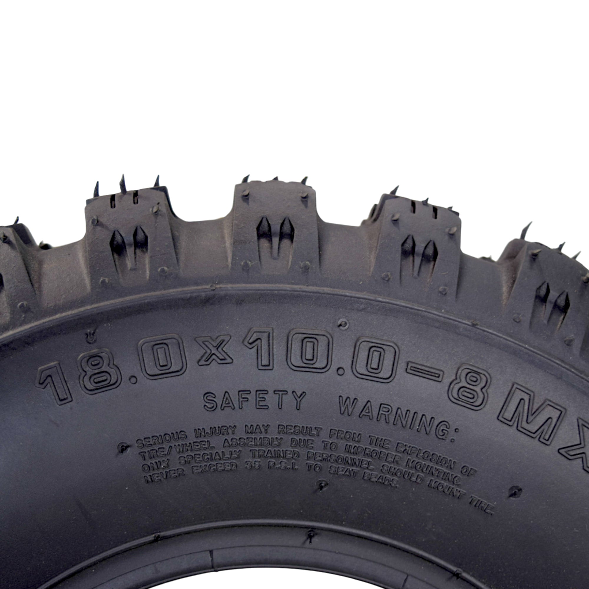 Hoosier ATV MX Tire Set with (2) 20.5X6.0-10 MX150 Front & (2) 18.0X10.0-8 MX150 Rear Tires for Off-Road Motocross Racing with Hoosier Keychain