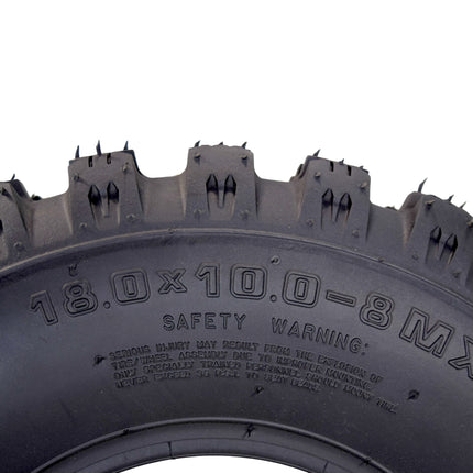 Hoosier ATV MX Tire Set with (2) 20.5X6.0-10 MX150 Front & (2) 18.0X10.0-8 MX150 Rear Tires for Off-Road Motocross Racing with Hoosier Keychain