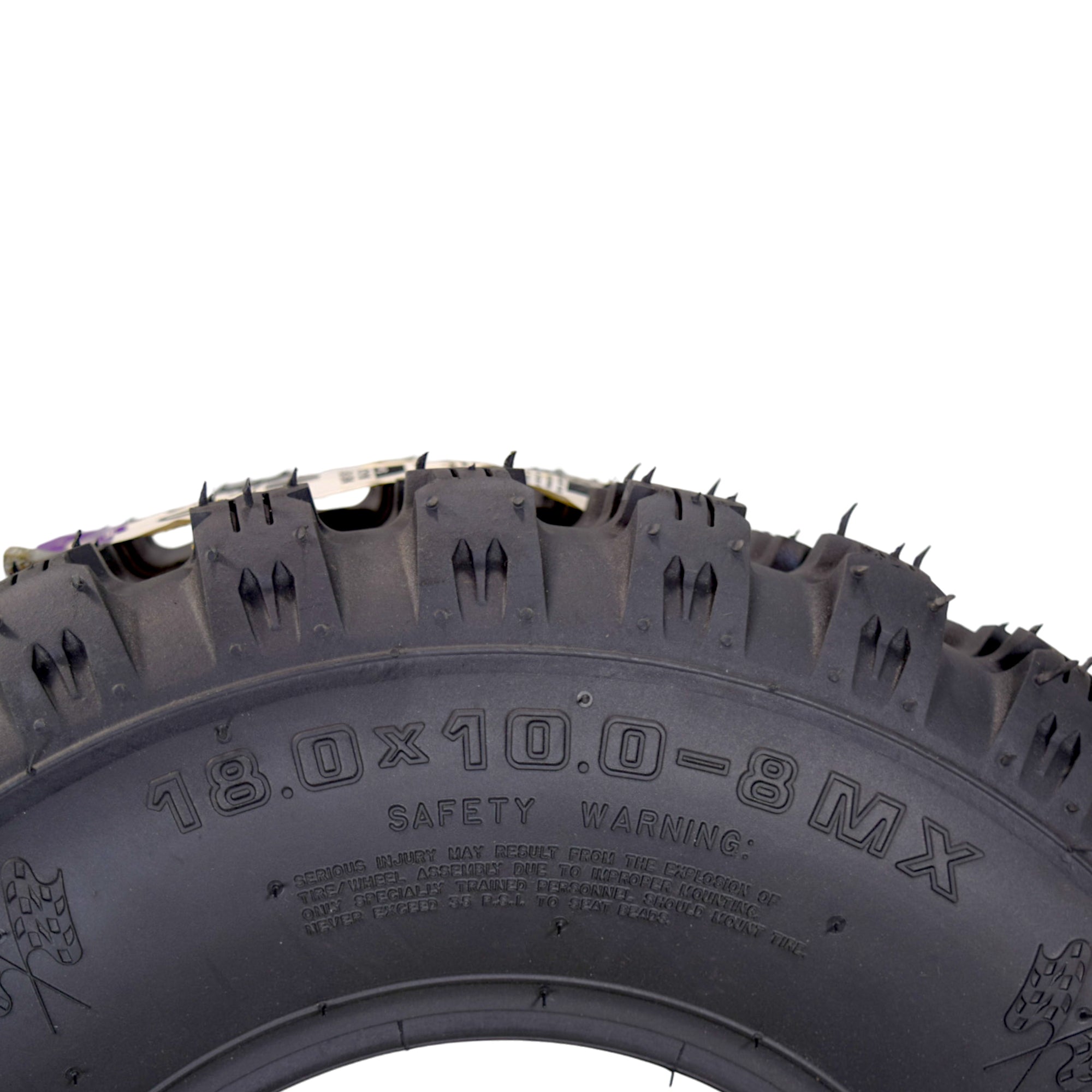 Hoosier ATV MX Tire Set with (2) 20.5X6.0-10 MX150 Front & (2) 18.0X10.0-8 MX150 Rear Tires for Off-Road Motocross Racing with Hoosier Keychain