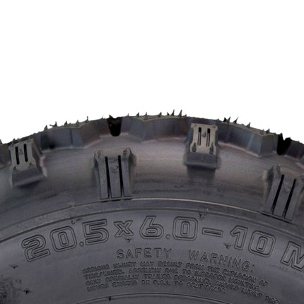 Hoosier ATV MX Tire Set with (2) 20.5X6.0-10 MX150 Front & (2) 18.0X10.0-8 MX200 Rear Tires for Off-Road Motocross Racing with Hoosier Keychain