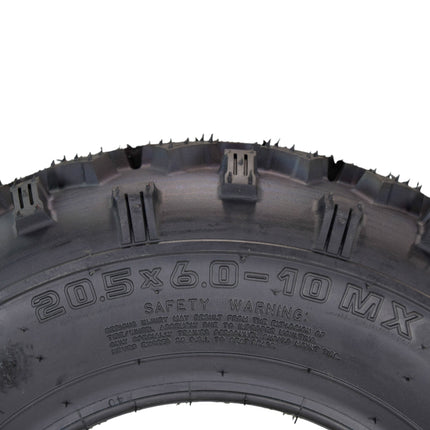 Hoosier ATV MX Tire Set with (2) 20.5X6.0-10 MX150 Front & (2) 18.0X10.0-8 MX200 Rear Tires for Off-Road Motocross Racing with Hoosier Keychain