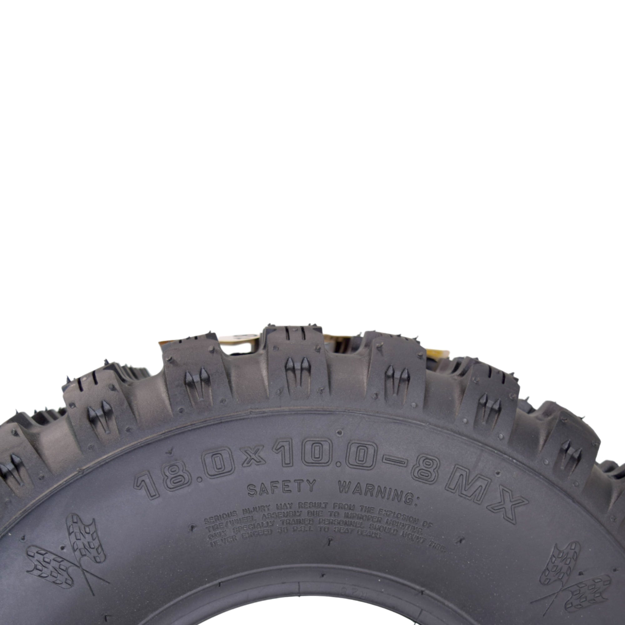 Hoosier ATV MX Tire Set with (2) 20.5X6.0-10 MX150 Front & (2) 18.0X10.0-8 MX200 Rear Tires for Off-Road Motocross Racing with Hoosier Keychain
