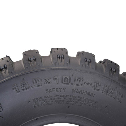 Hoosier ATV MX Tire Set with (2) 20.5X6.0-10 MX150 Front & (2) 18.0X10.0-8 MX200 Rear Tires for Off-Road Motocross Racing with Hoosier Keychain