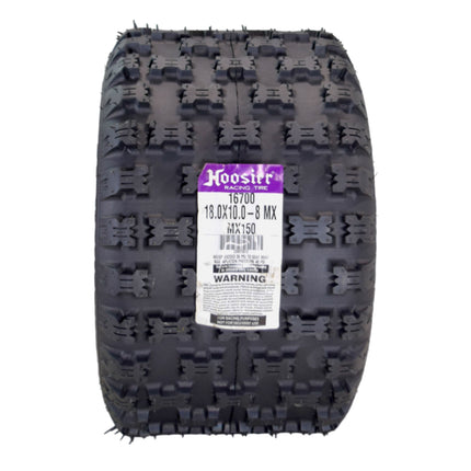 Hoosier ATV MX Rear Tires 18.0X10.0-8 16700MX150 for Motocross Off-Road Racing with Hoosier Keychain (2-Pack)