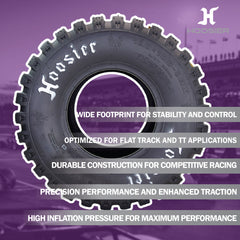 Hoosier ATV MX Rear Tires 18.0X10.0-8 16700MX200 for Motocross Off-Road Racing with Hoosier Keychain (2-Pack)