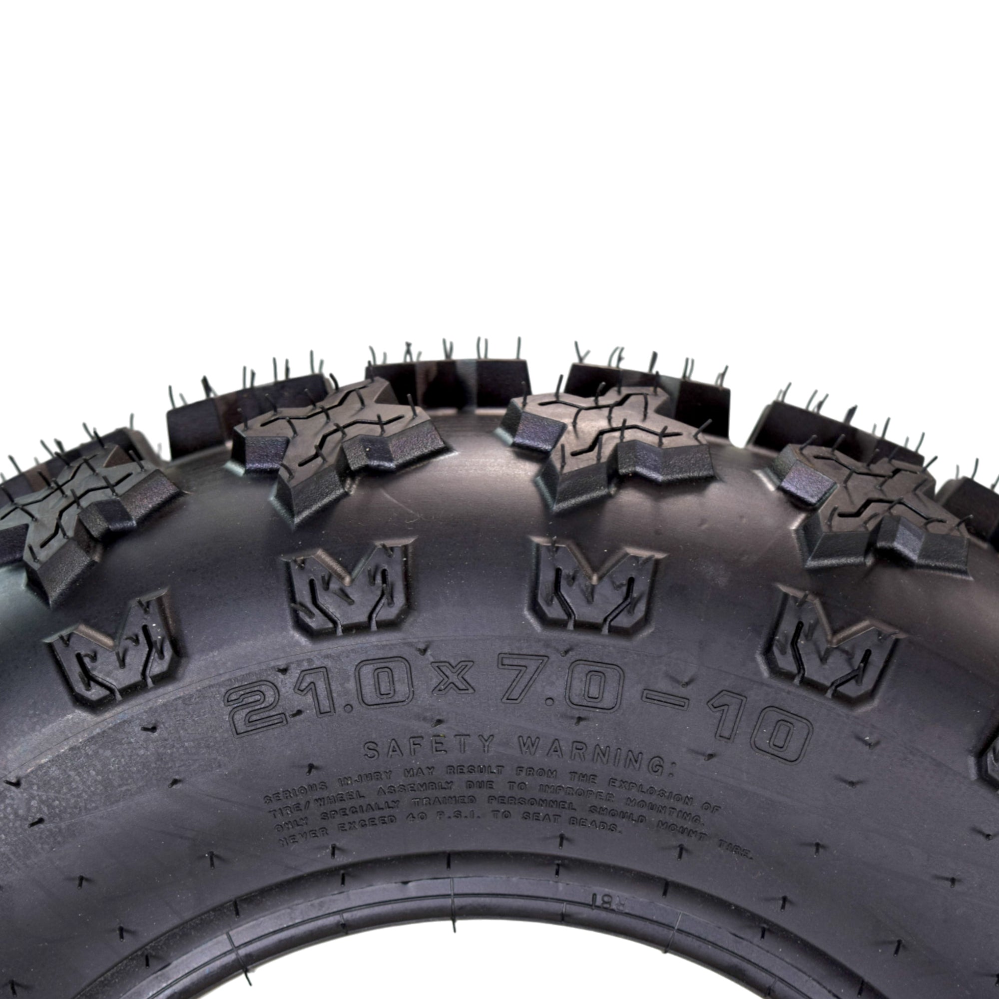 Hoosier ATV Tire Set with (2) 21.0X7.0-10 XC200 Front & (2) 20.0X11.0-9 XC175 Rear Tires for Off-Road Racing with Hoosier Keychain (4-Pack)