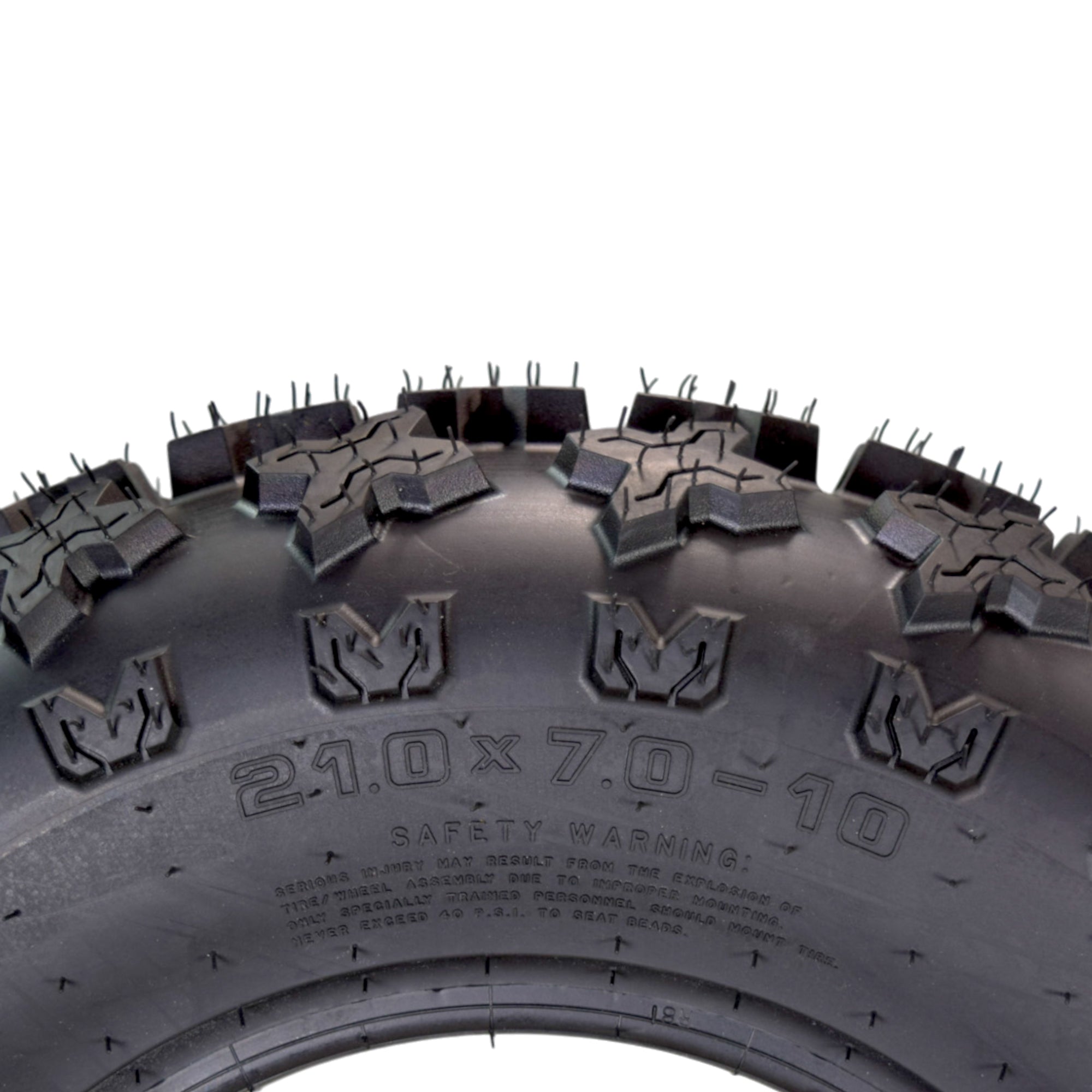 Hoosier ATV Tire Set with (2) 21.0X7.0-10 XC200 Front & (2) 20.0X11.0-9 XC175 Rear Tires for Off-Road Racing with Hoosier Keychain (4-Pack)