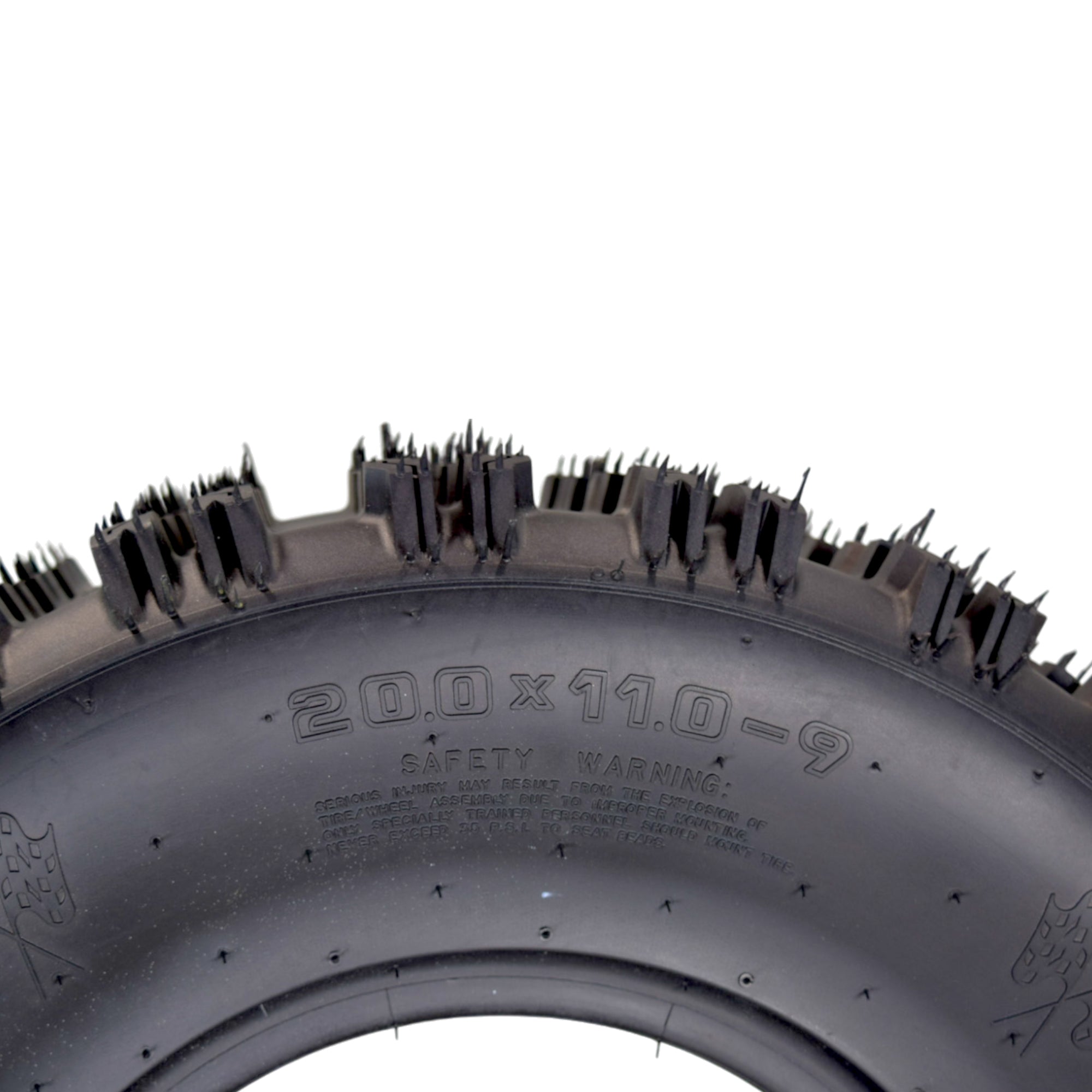 Hoosier ATV Tire Set with (2) 21.0X7.0-10 XC200 Front & (2) 20.0X11.0-9 XC175 Rear Tires for Off-Road Racing with Hoosier Keychain (4-Pack)
