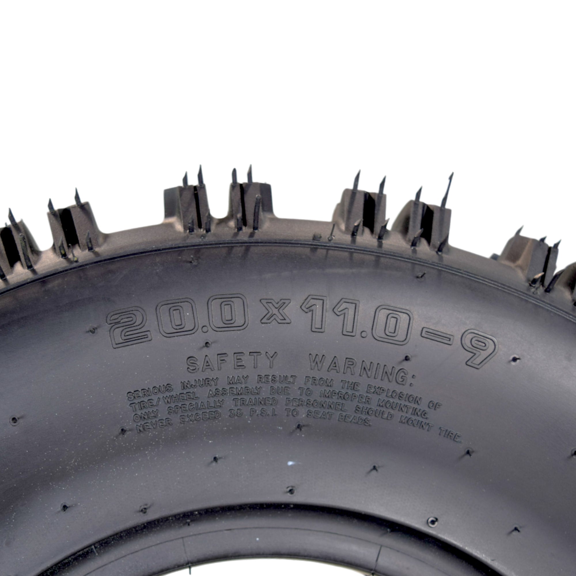 Hoosier ATV Tire Set with (2) 21.0X7.0-10 XC200 Front & (2) 20.0X11.0-9 XC175 Rear Tires for Off-Road Racing with Hoosier Keychain (4-Pack)