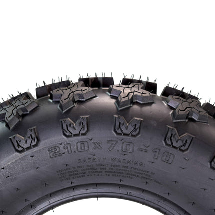 Hoosier Front ATV Tires 21.0X7.0-10 XC200 for Off-Road Racing with Hoosier Keychain (2-Pack)
