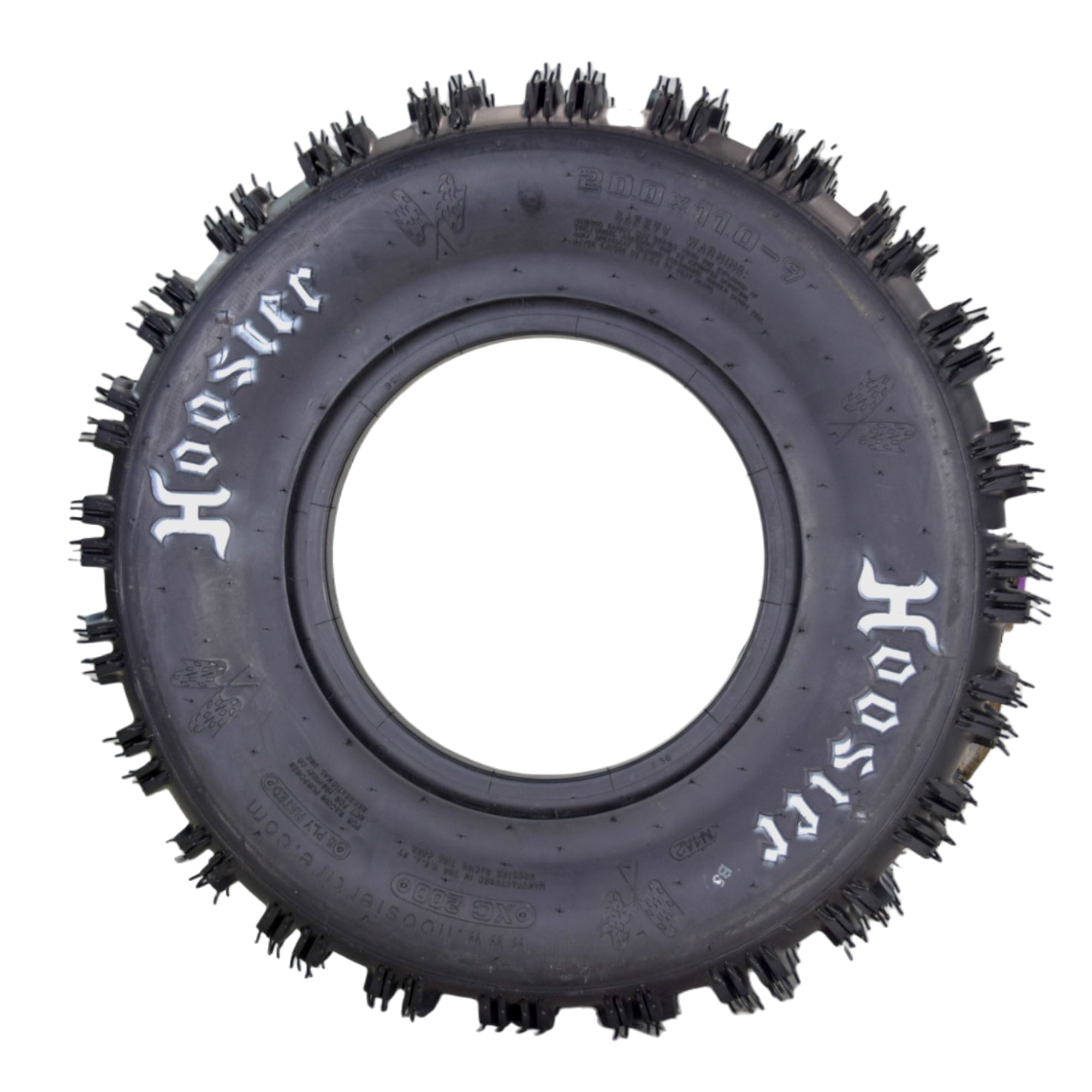 Hoosier ATV Mud Rear Tires 20.0X11.0-9 XC200 for Off-Road Racing with Hoosier Keychain (2-Pack)