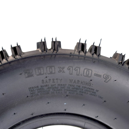 Hoosier ATV Mud Rear Tire 20.0X11.0-9 XC175 for Off-Road Racing with Hoosier Keychain