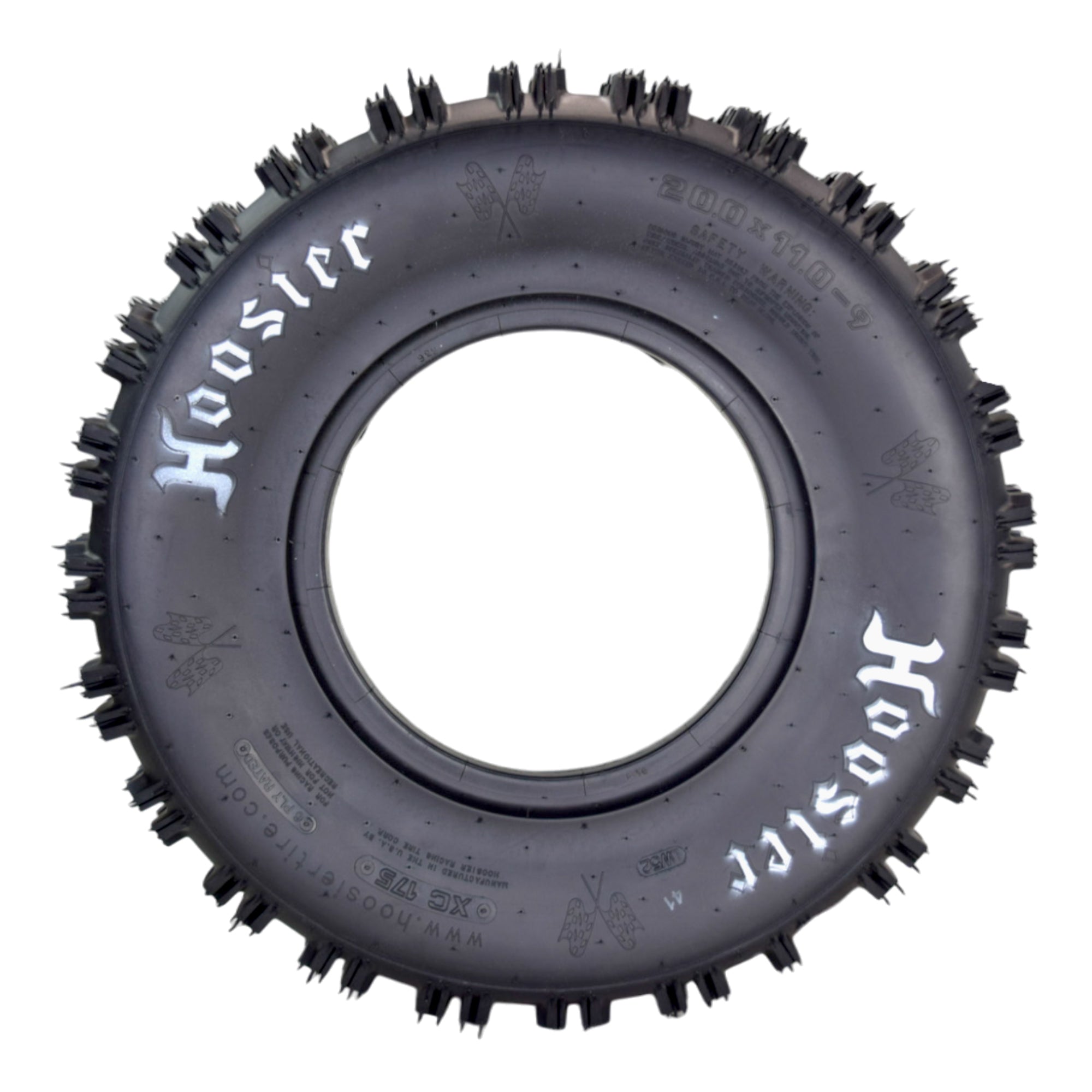 Hoosier ATV Mud Rear Tires 20.0X11.0-9 XC175 for Off-Road Racing with Hoosier Keychain (2-Pack)