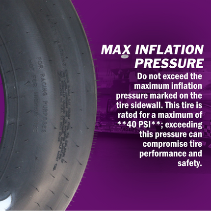 Hoosier 18105 Front Drag Racing Tire - 26.0/4.5-15 Bias-Ply Tire with Exceptional Stability and Lightweight Construction for Drag Racing Applications – Includes Collector Miniature Tire Keychain