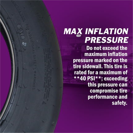 Hoosier 18112 Front Drag Racing Tire - 28.0/4.5-18 Bias-Ply Tire with Exceptional Stability and Lightweight Construction for 18-Inch Wheels  Includes Collector Miniature Tire Keychain (2 Pack)