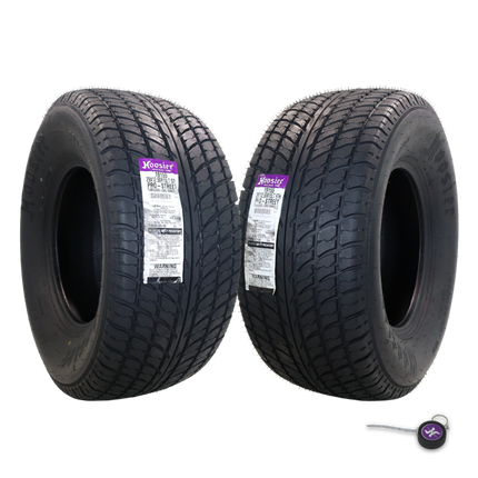 Hoosier 19155 Pro Street D.O.T. Radial Tire - 29x12.50R15LT Street-Legal High-Performance Drag and Pro Street Tire Includes Collector Miniature Tire Keychain (2 Pack)