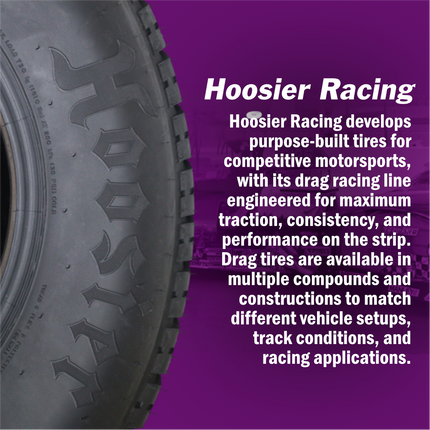 Hoosier 19155 Pro Street D.O.T. Radial Tire - 29x12.50R15LT Street-Legal High-Performance Drag and Pro Street Tire Includes Collector Miniature Tire Keychain (2 Pack)