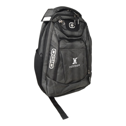 Hoosier OGIO Excelsior Backpack - Gray with Dual Main Compartments and Padded Air Mesh Back for Travel, School, or Work with Hoosier Keychain
