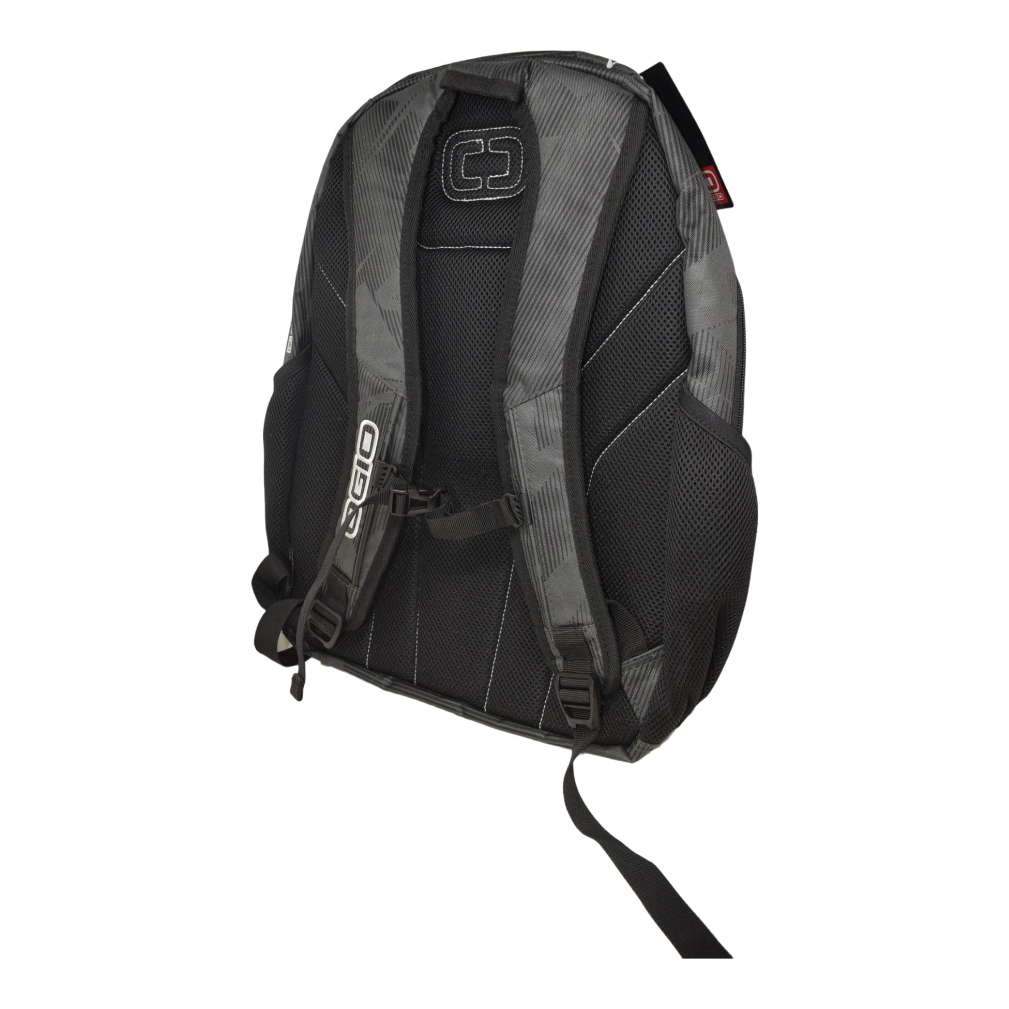 Hoosier OGIO Excelsior Backpack - Gray with Dual Main Compartments and Padded Air Mesh Back for Travel, School, or Work with Hoosier Keychain