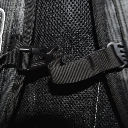 Hoosier OGIO Excelsior Backpack - Gray with Dual Main Compartments and Padded Air Mesh Back for Travel, School, or Work with Hoosier Keychain